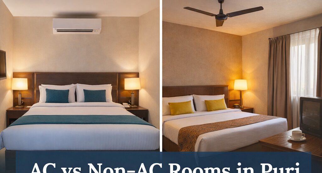 AC vs Non-AC Rooms in Puri – Which One Should You Choose
